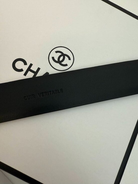 Chanel Black Leather Belt main image 2